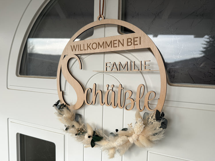 Türkränze und Schilder