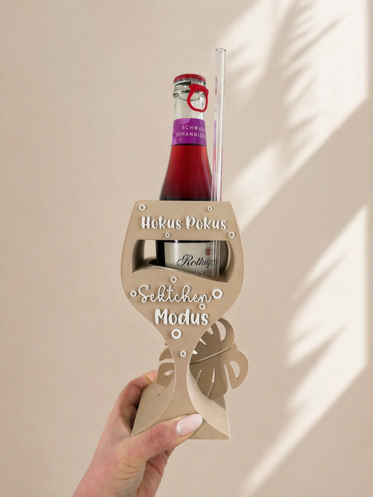 Piccolohalter mit Untersetzer