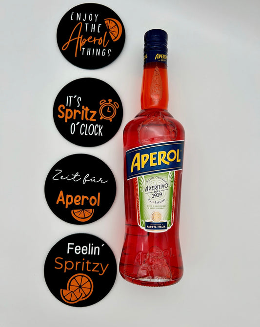 Glasuntersetzer-Set Aperol