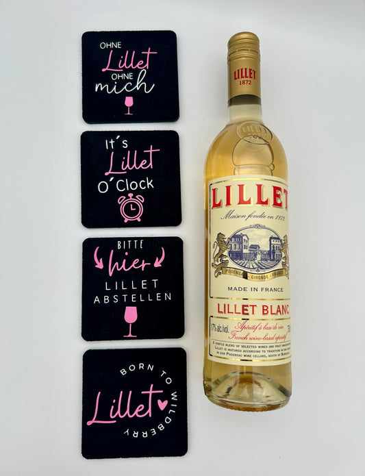 Glasuntersetzer-Set Lillet