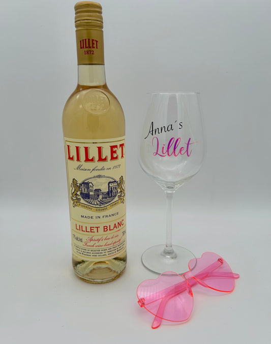 Personalisiertes Lillet-Glas