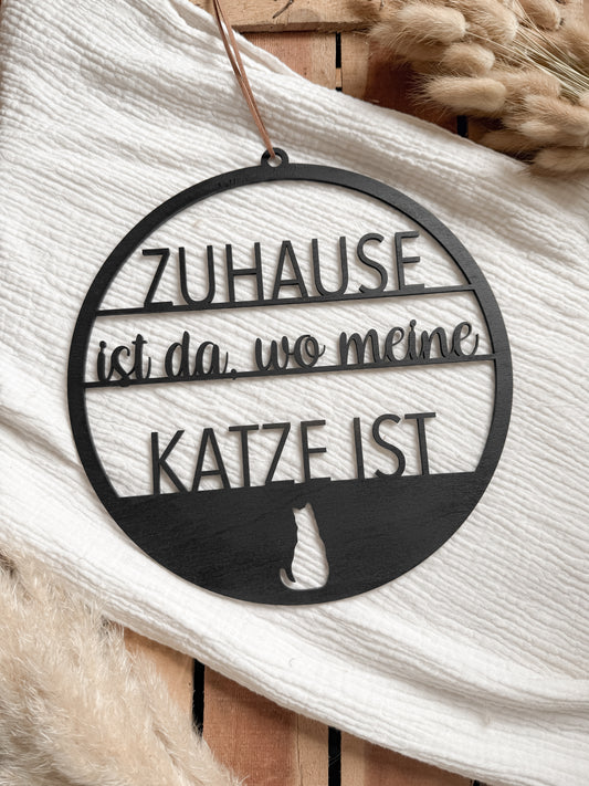 Türkranz "Zuhause ist da, wo meine Katze ist"