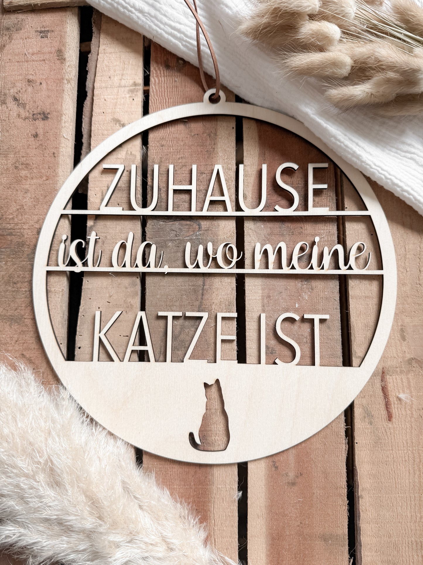 Türkranz "Zuhause ist da, wo meine Katze ist"